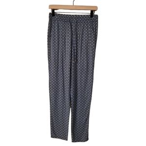 3/$15 Faded Glory Blue Printed Slouchy Lounge Casual Poncho Pants